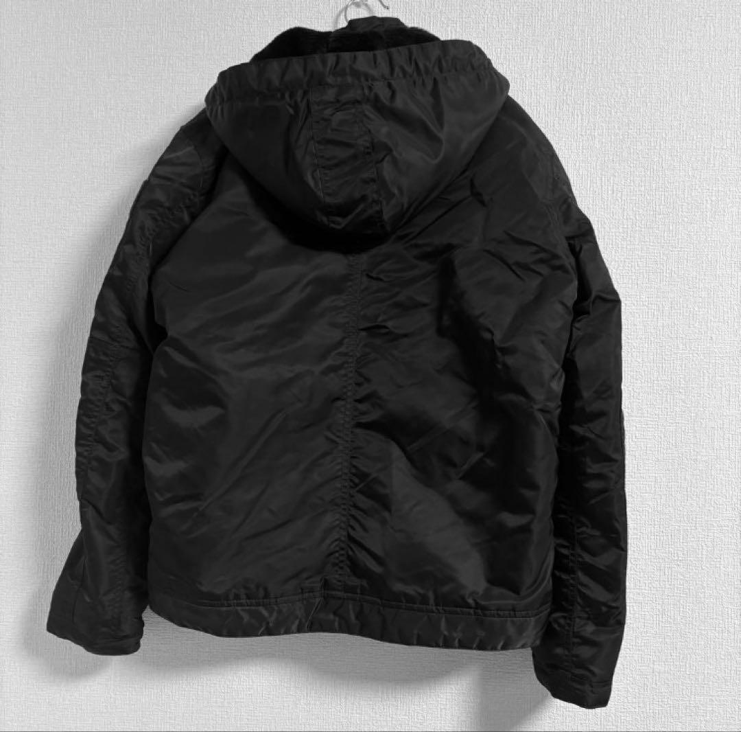 【美品】Schott ブラック MA-1 フライトジャケット S