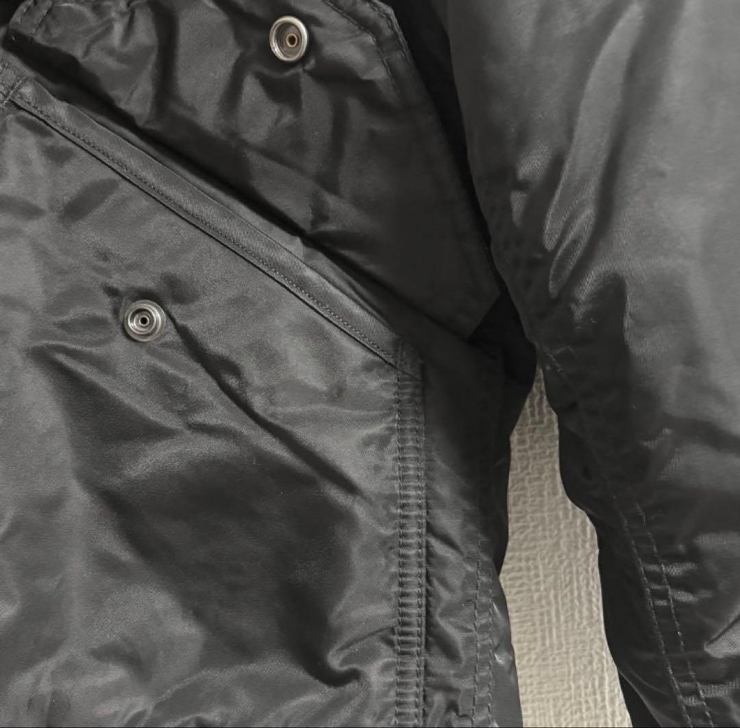 【美品】Schott ブラック MA-1 フライトジャケット S