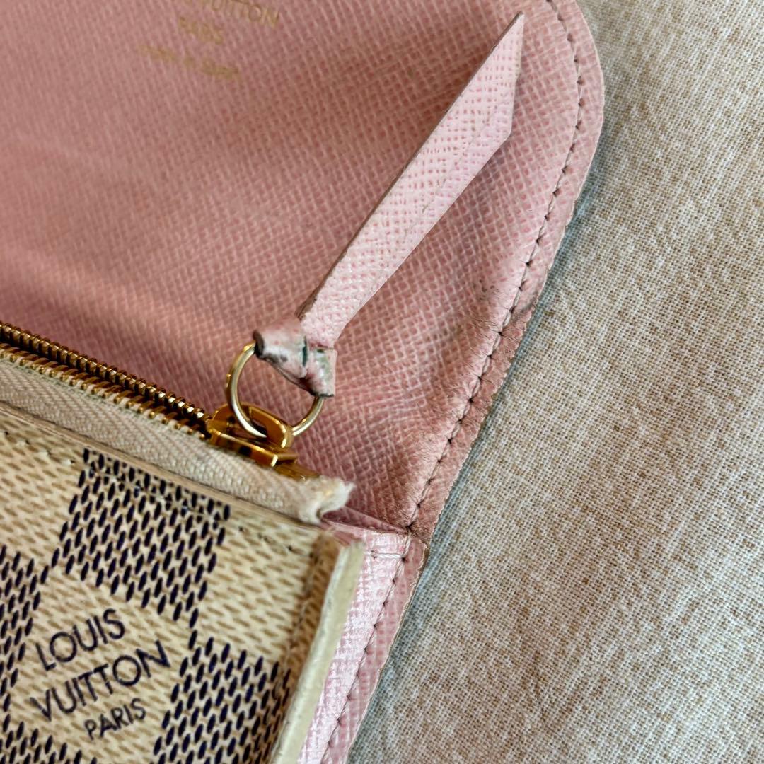 ルイ・ヴィトン ポルトモネロザリ LV 財布・ケース ダミエ・アズール