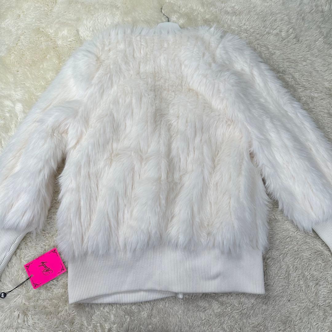 ✨新品未使用タグ付き✨Rady ファーブルゾン ホワイト リボン M