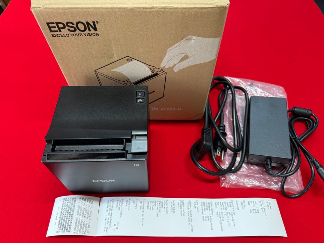 む*こ様 使用極少 EPSON TM-m30Ⅱ-H ブラック レシートプリンター