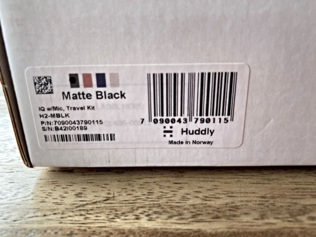 ☆新品/送料込☆Huddly IQ トラベルキット ウェブカメラ 黒 ノルウェー