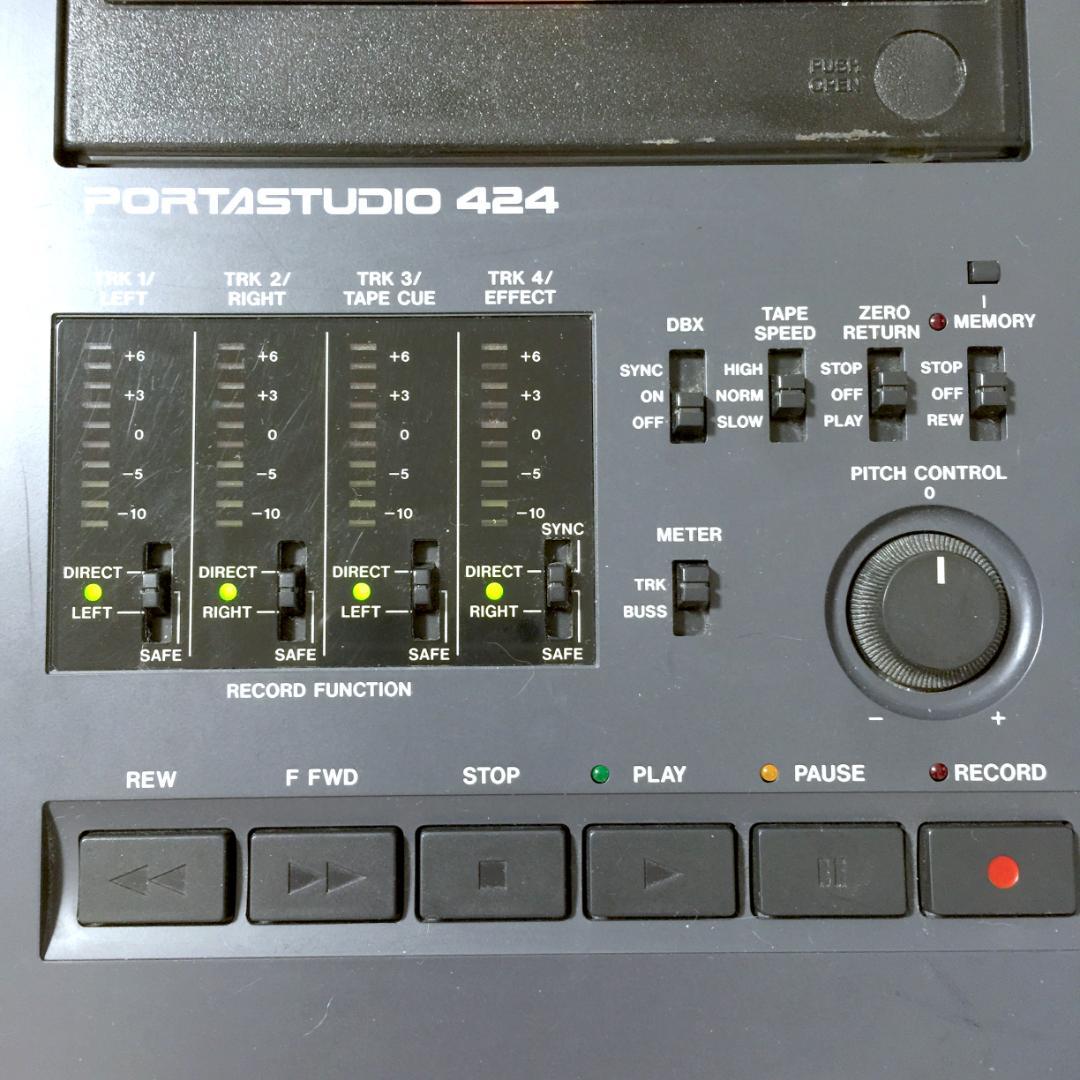 美品　カセットMTR TASCAM PORTASTUDIO 424