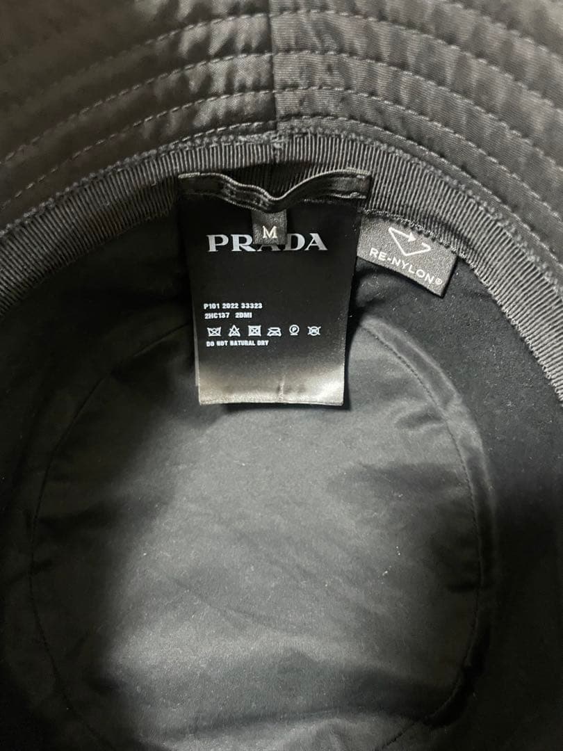 ま*る様 PRADA ブラック バケットハット M