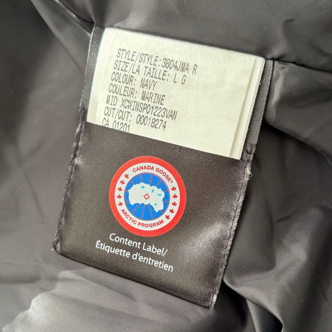 【極美品✨】カナダグース　マクミランパーカ　Lサイズ　ネイビー　国内正規品