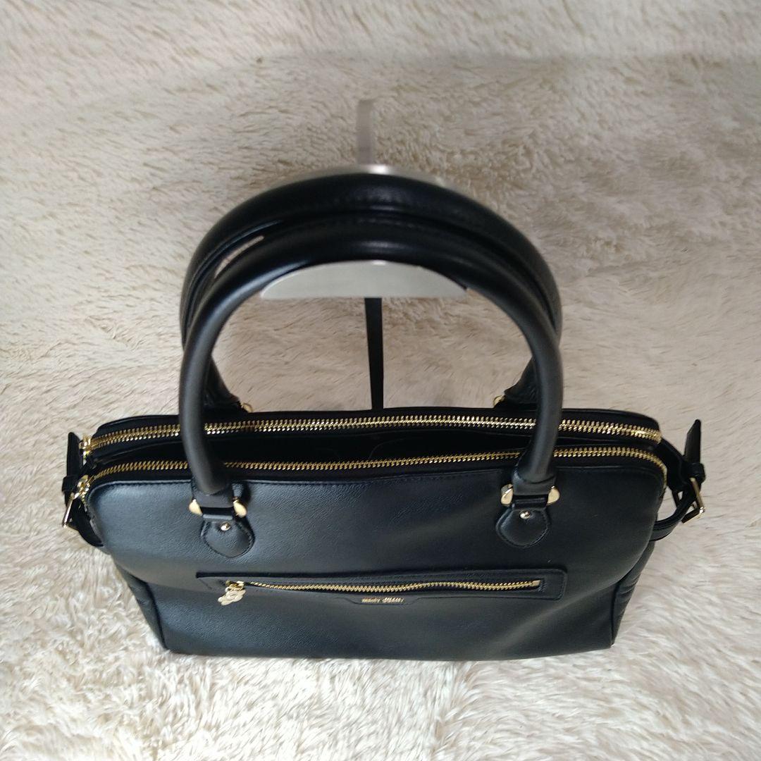 専用　タグ付き【MARRY QUANT】マリークワント 黒 ビジネスバッグＡ4可