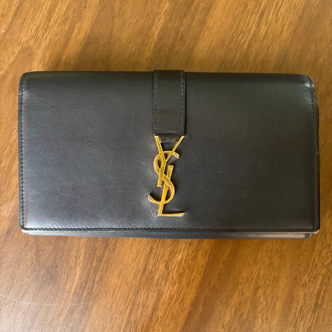 SAINT LAURENT 長財布　ネイビー