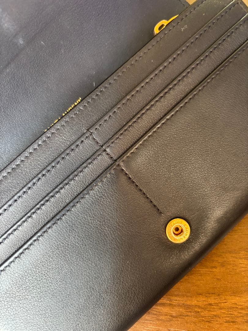 SAINT LAURENT 長財布　ネイビー