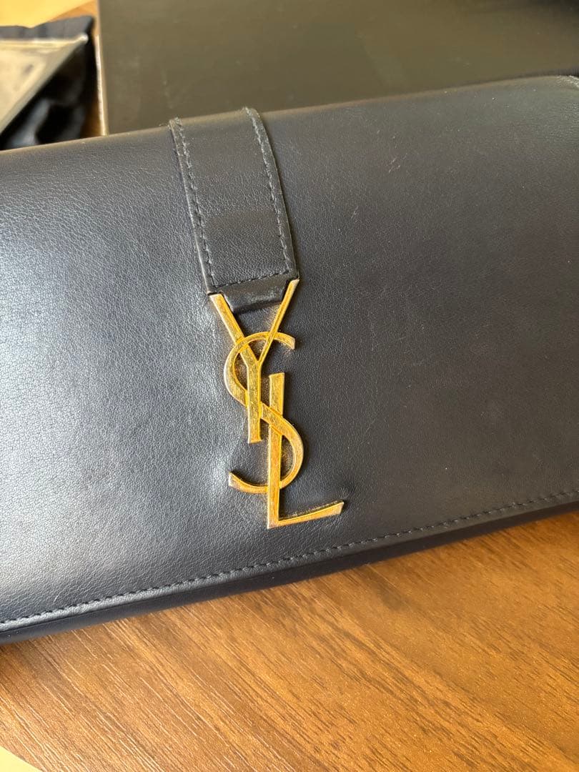 SAINT LAURENT 長財布　ネイビー