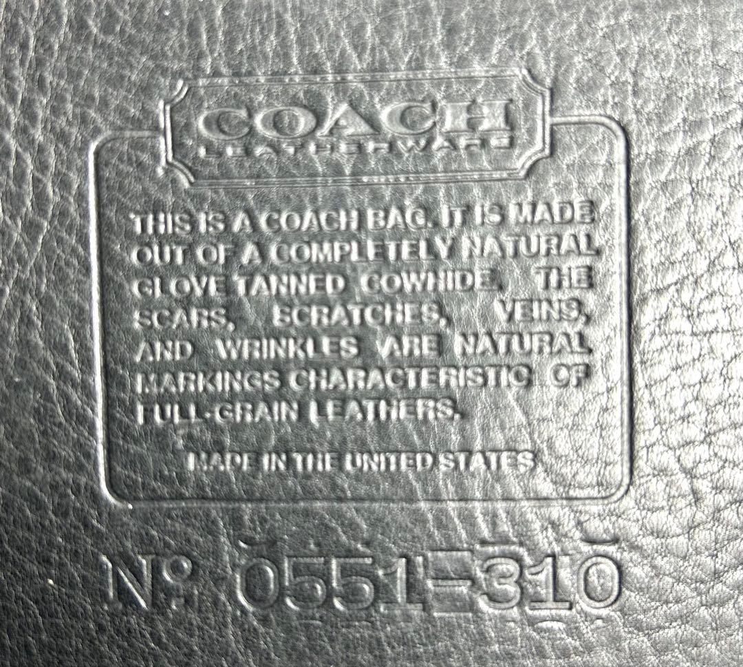 【美品】COACH オールドコーチ ビジネスバッグ　ショルダーバッグ　310