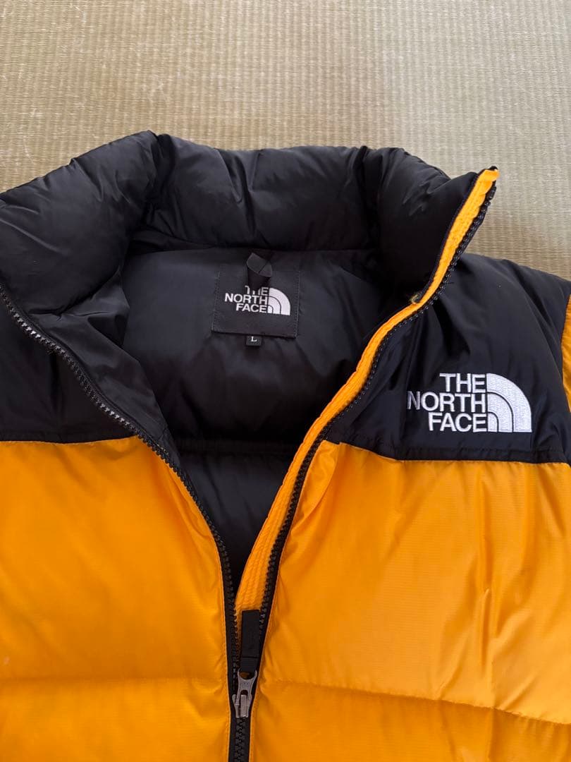 THE NORTH FACE ダウンジャケット Ｌ　イエロー/ブラック