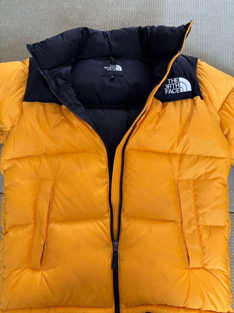 THE NORTH FACE ダウンジャケット Ｌ　イエロー/ブラック
