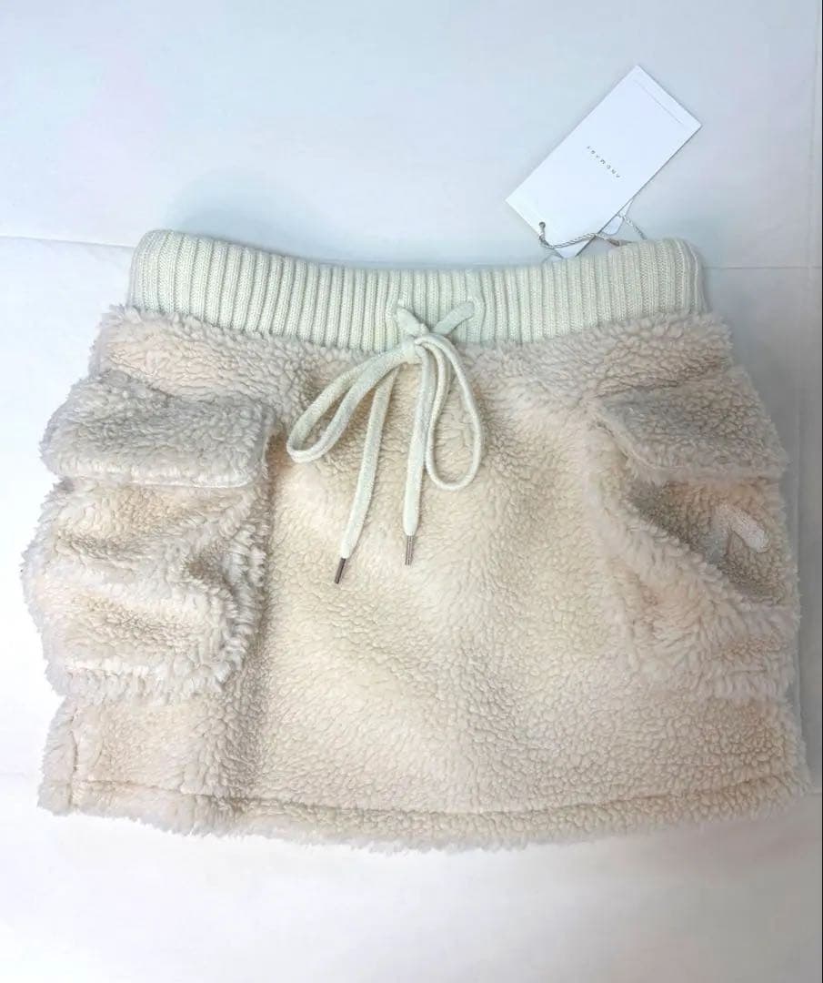 スカート andmarry Fluffy mini skirt