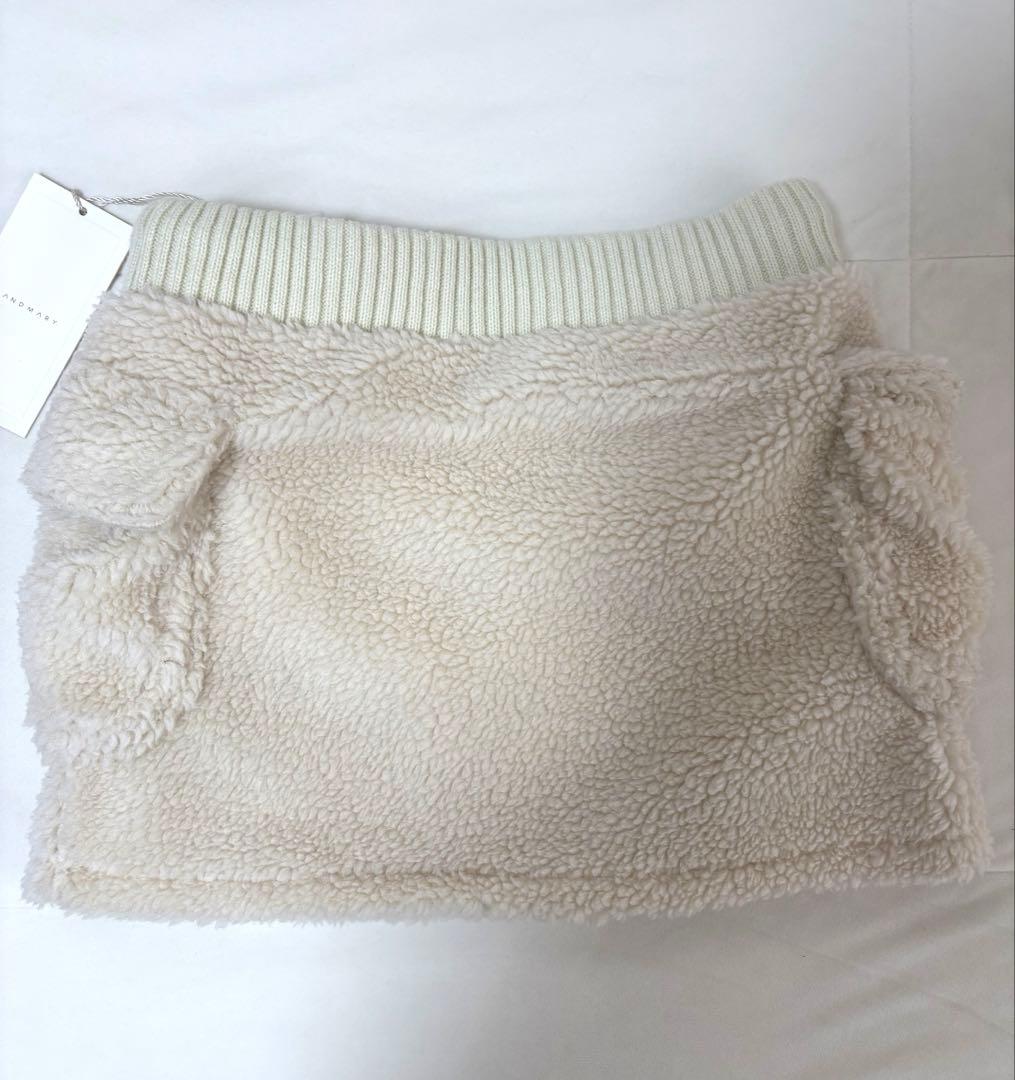 スカート andmarry Fluffy mini skirt