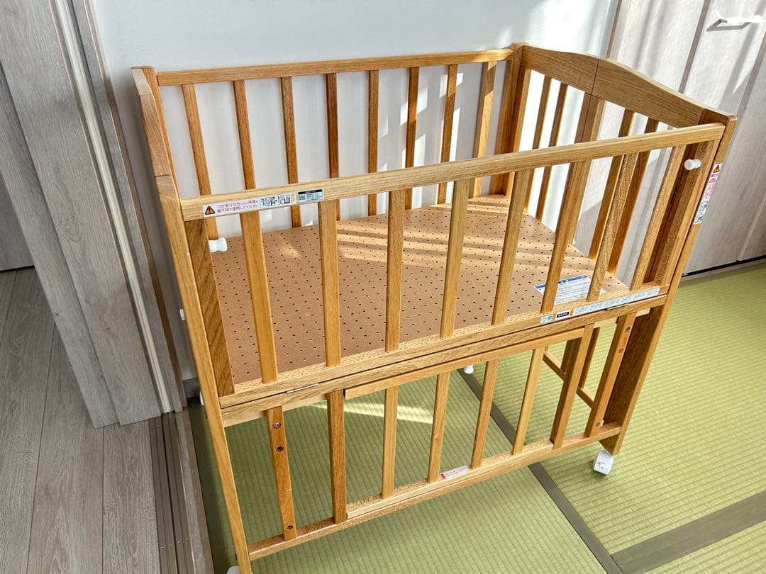 【美品】カトージベビーベッド➕マットレスセット　※直接引き取り限定