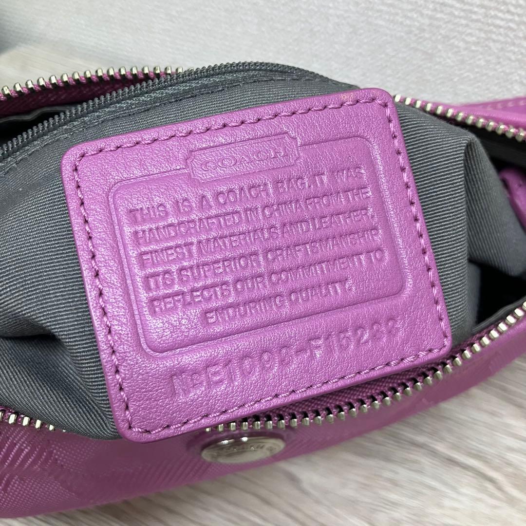 coach コーチ　ピンク ナイロン ショルダーバッグ★