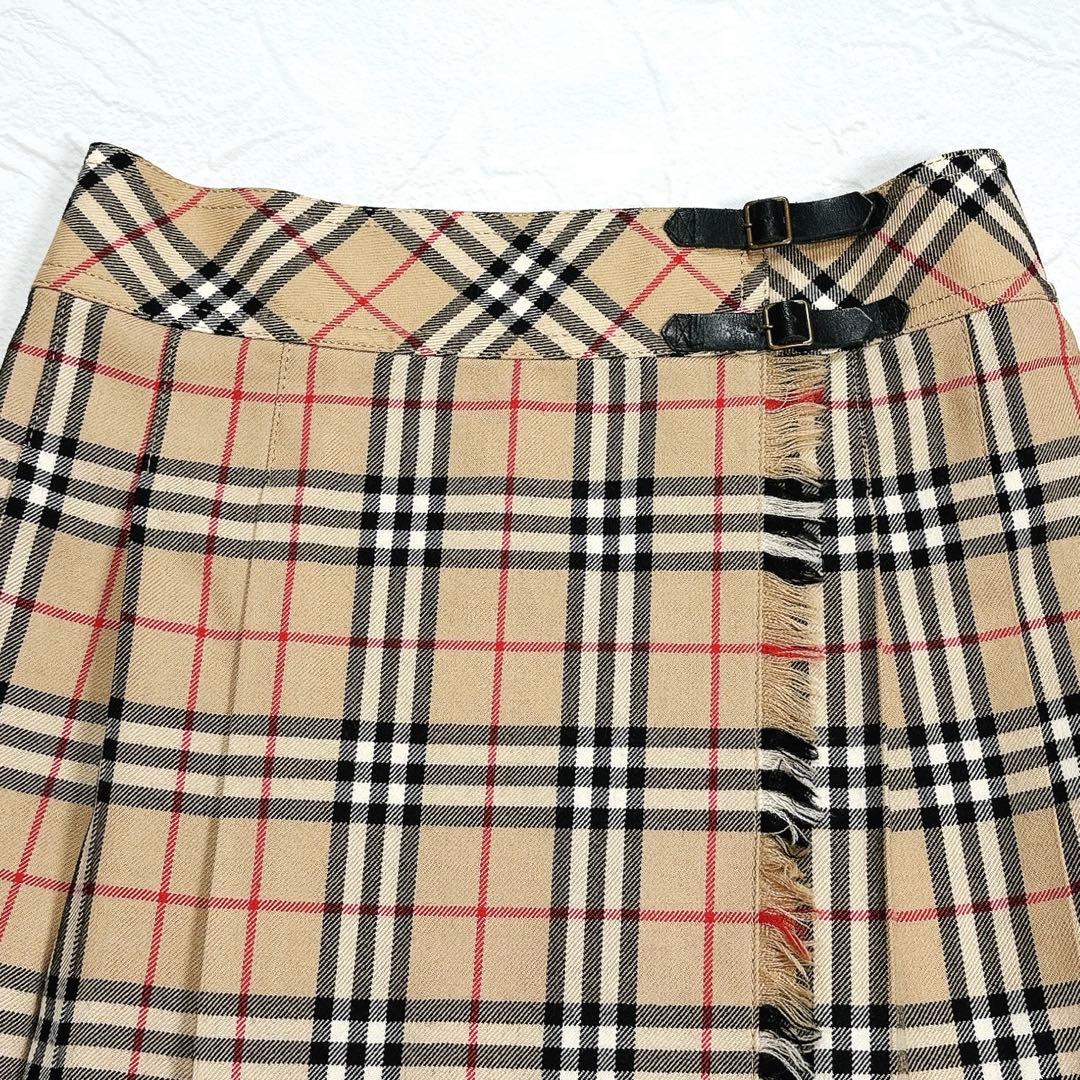 美品✨BURBERRY BLUE LABEL　プリーツミニスカート　ノバチェック