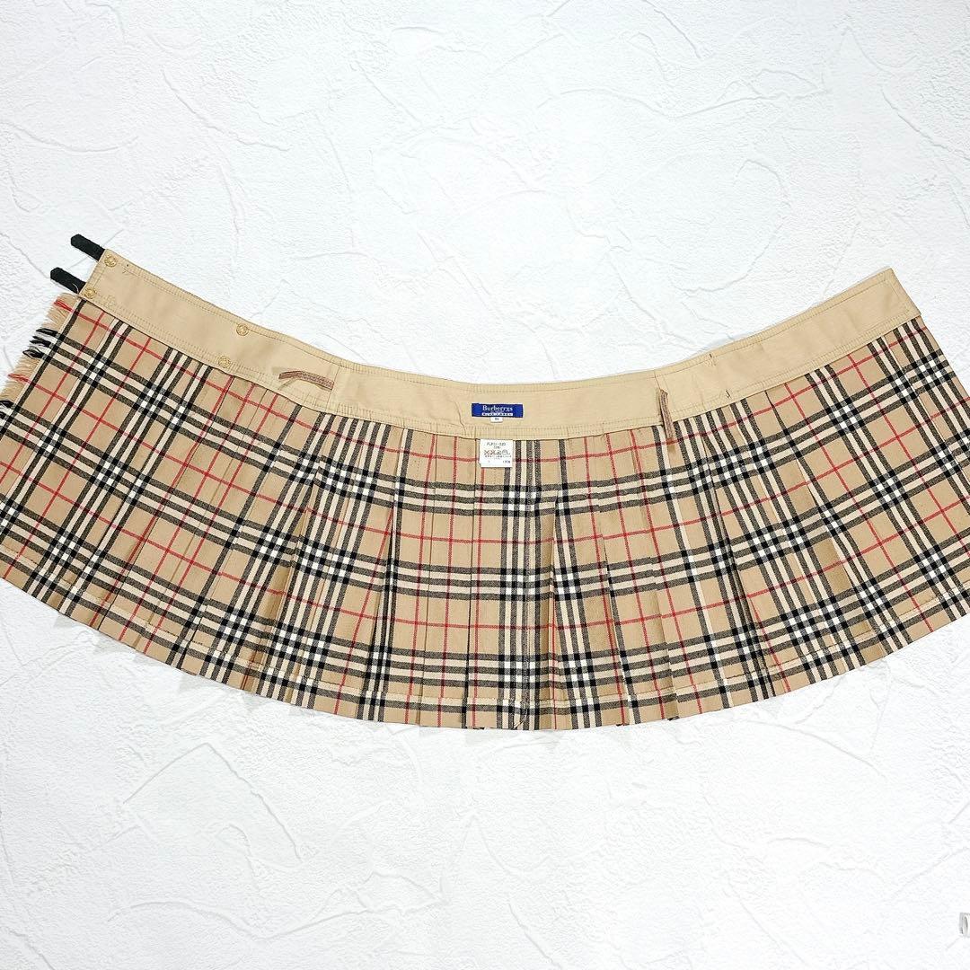美品✨BURBERRY BLUE LABEL　プリーツミニスカート　ノバチェック