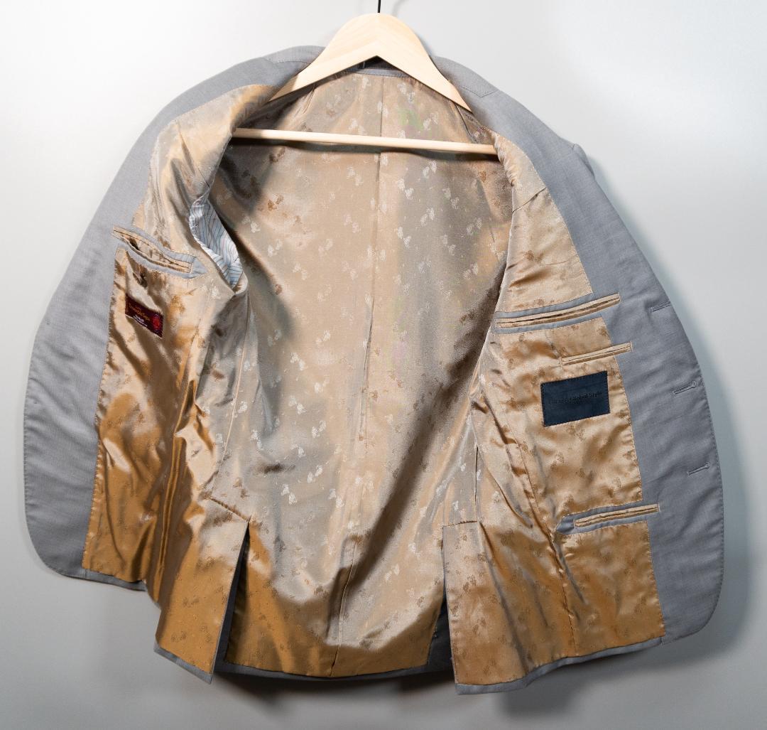 スーツ ゼニア TRAVELLER ライトグレー Mサイズ相当 美品