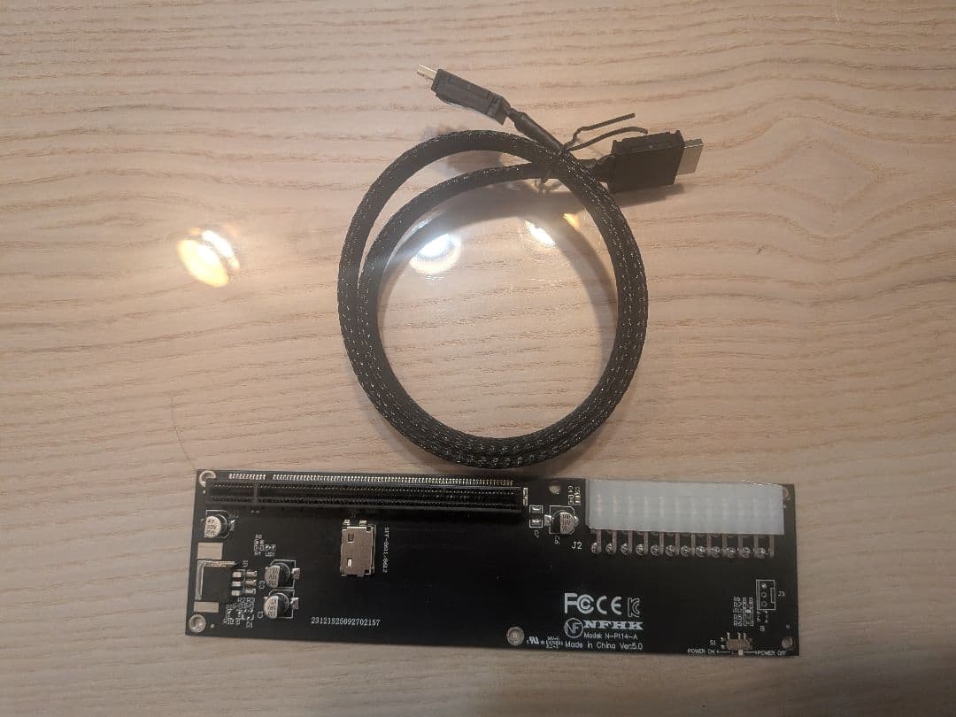 Minisforum HX90 Ryzen 5900HX/16GB eGPU増設