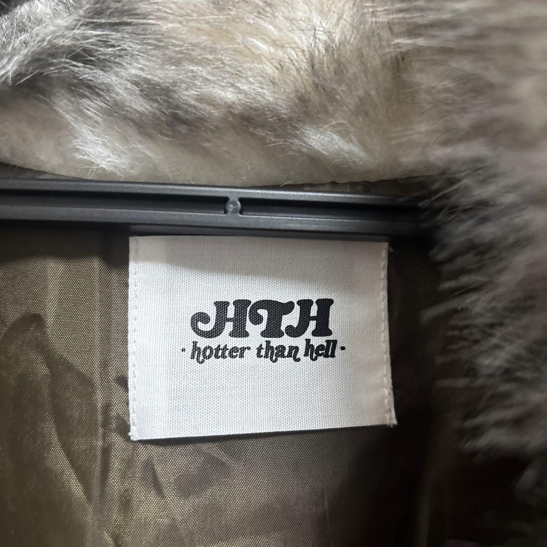 HTH bambi full zip jacket ファーコート グレー