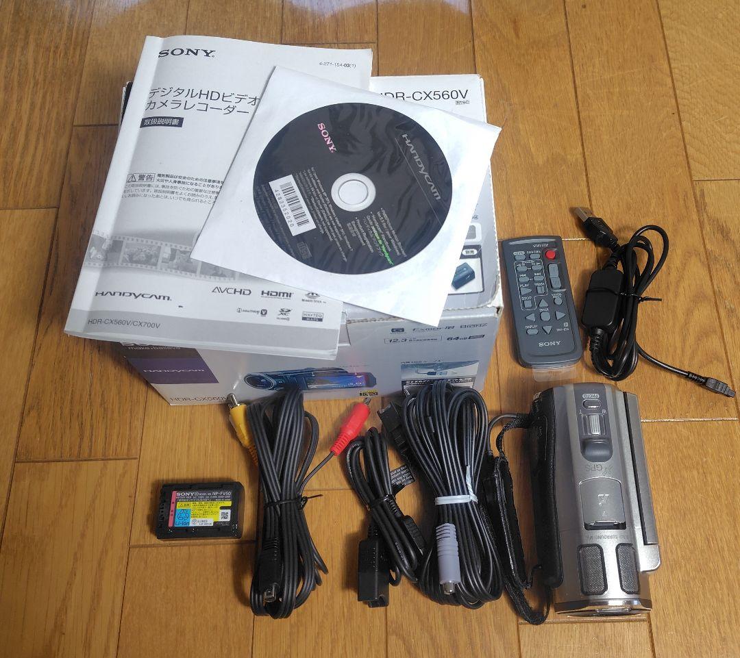【美品】SONY HDR-CX560V ハンディカム ビデオカメラ ブラック