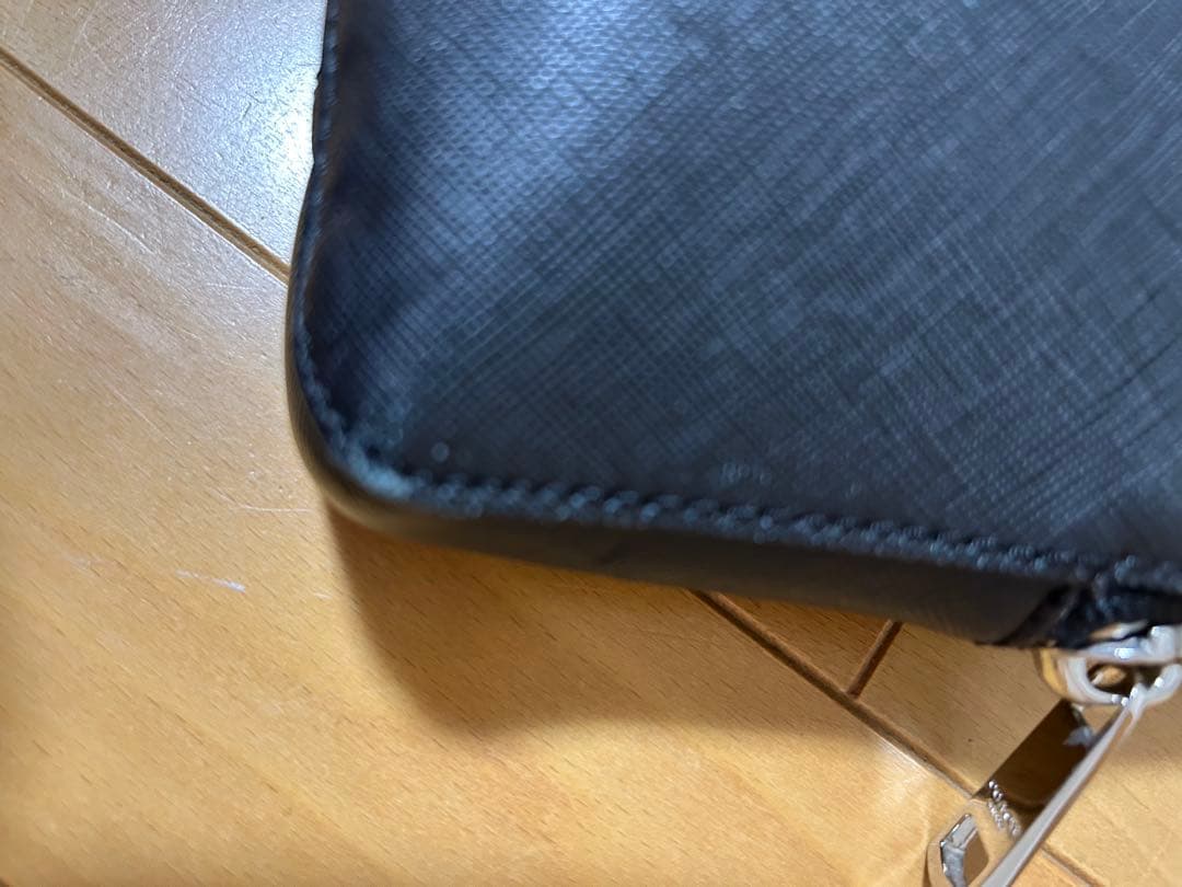 【美品】COACH コーチ ビジネスバッグ黒 レザー 刻印ロゴ A4収納可