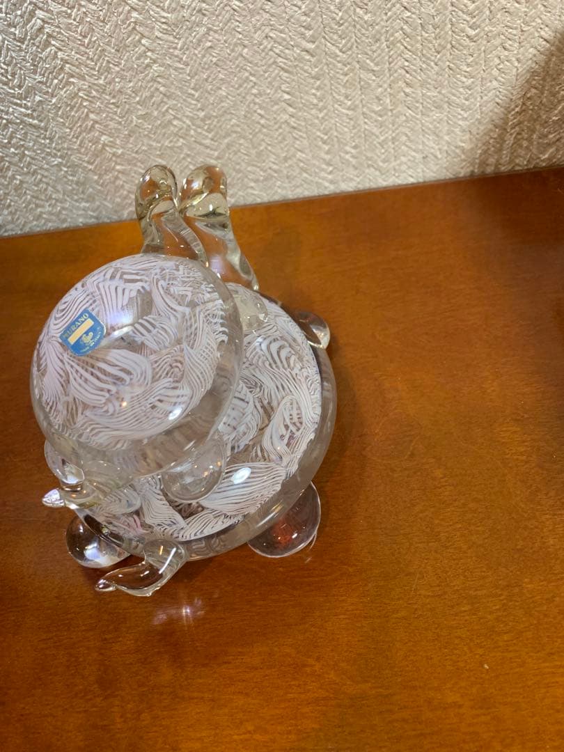 MURANOムラーノ親子亀　インテリア　ベネチアングラス　イタリア製