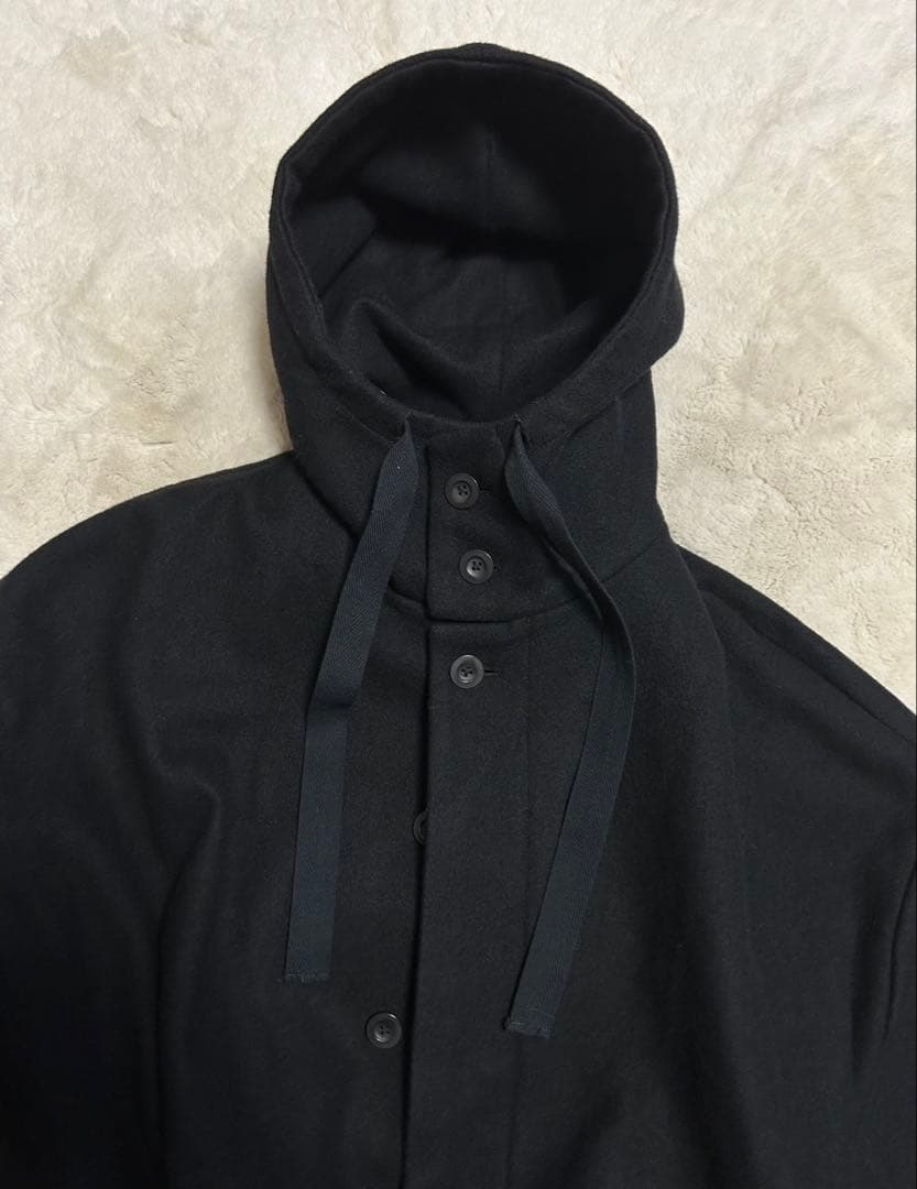 SHINYAKOZUKA/シンヤコズカ/フーデコート/黒/fooded coat