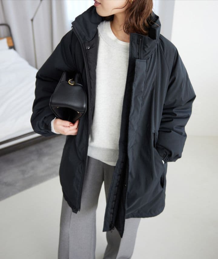 新品♥ウォッシャブル中綿モンスターパーカーブルゾンSLOBE IENA　24AW