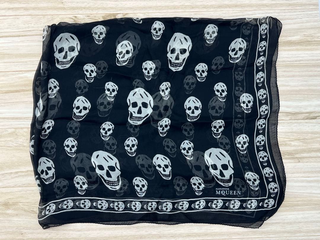 Alexander McQUEEN スカル ストール SILK