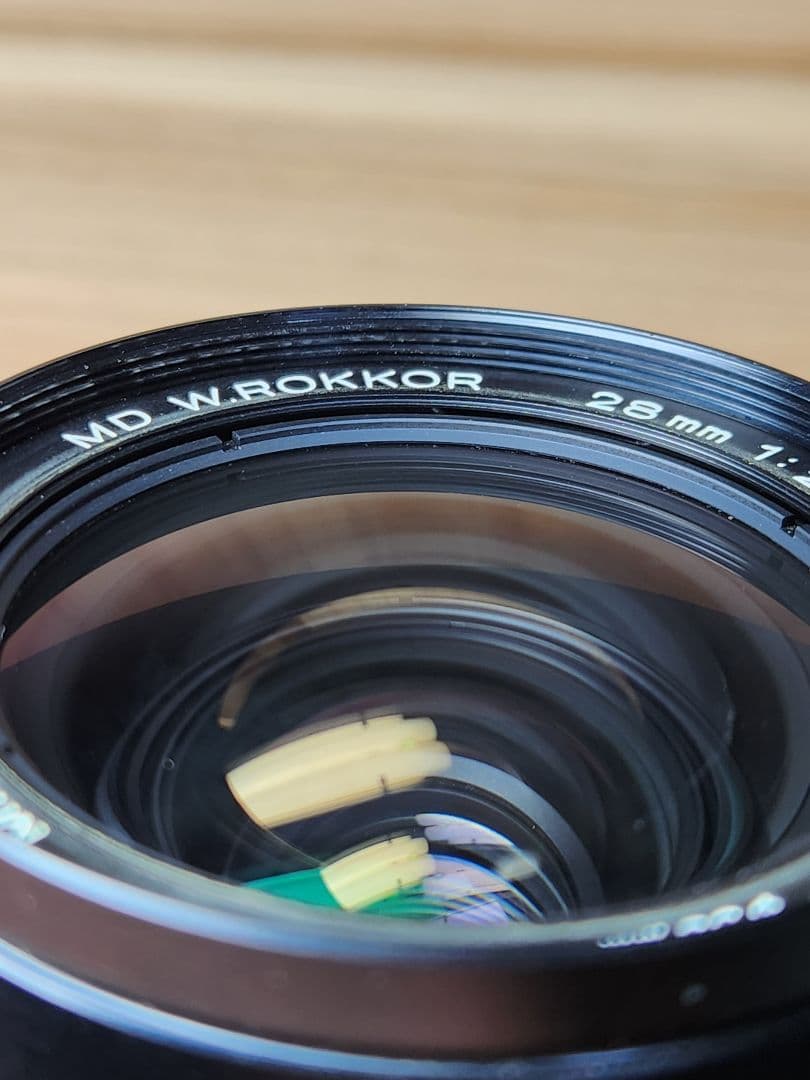 Minolta MD W.ROKKOR 28mm f2 レンズ