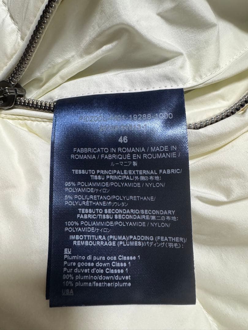 Herno リバーシブルダウンベスト ホワイト/ブラック