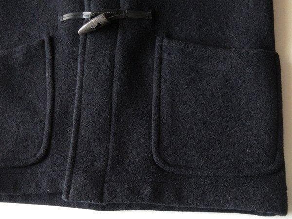 英国 モンゴメリー 裏チェック ウールメルトン ミドル ダッフルコート 38