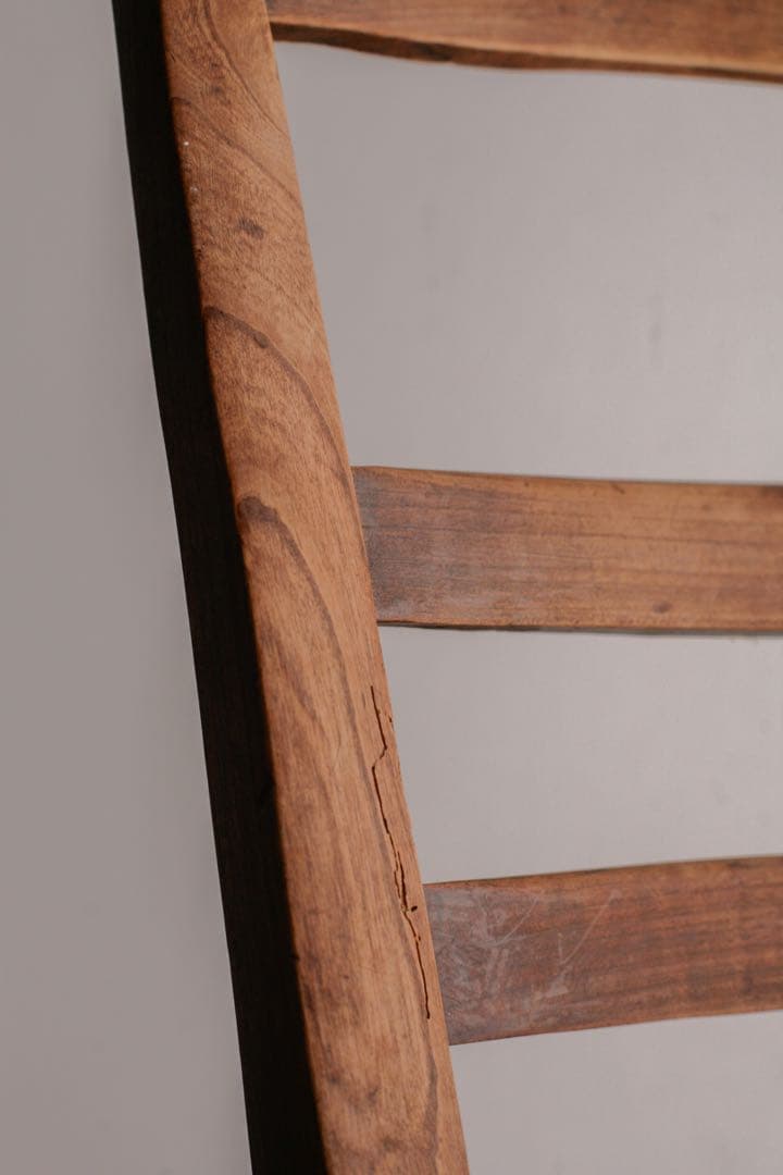 フランス アンティークチェア ラッシュ編み 無垢材 古家具 ブロカント