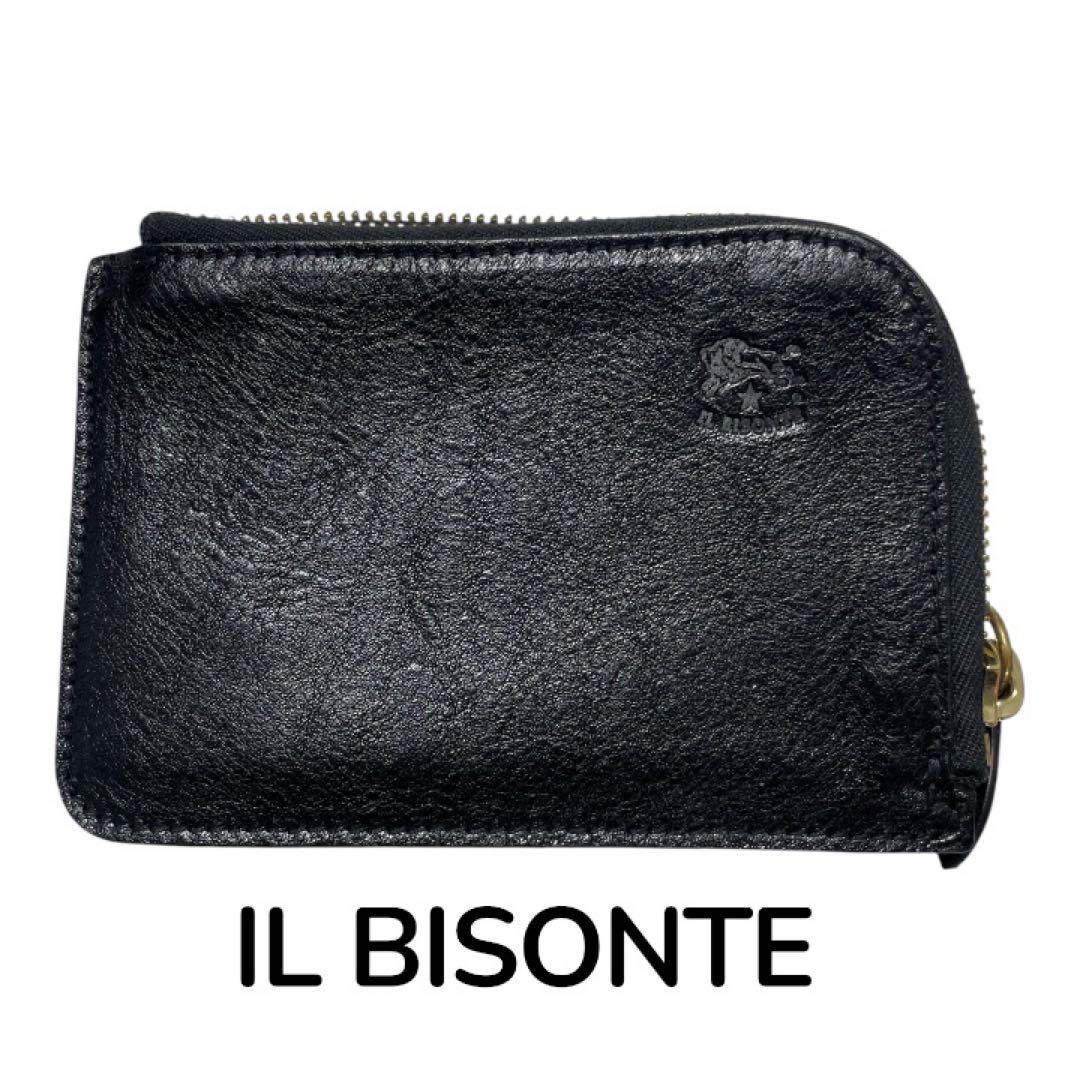 IL BISONTE イルビゾンテ　L字ファスナーケース　ブラック　財布