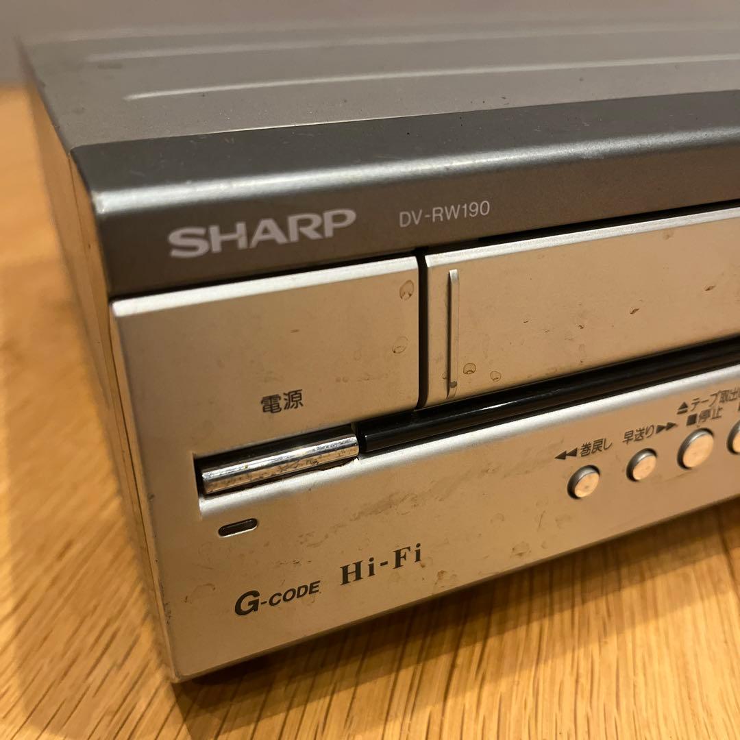 シャープ　VHS➕DVD Wデッキ　SHARP