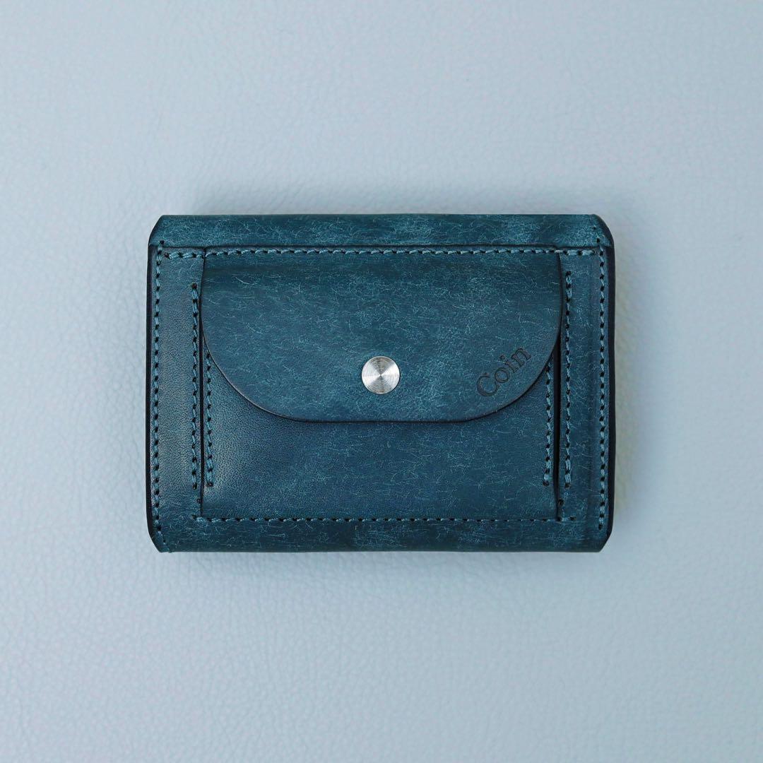 レザーミニ財布　新品未使用 【Iru×IKENOHATA GINKAWATEN】