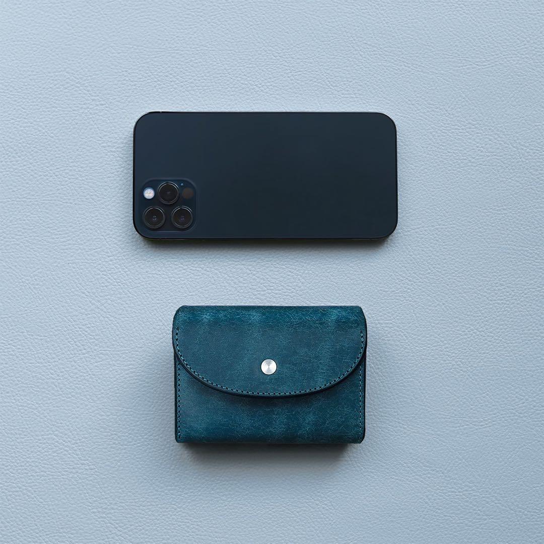 レザーミニ財布　新品未使用 【Iru×IKENOHATA GINKAWATEN】