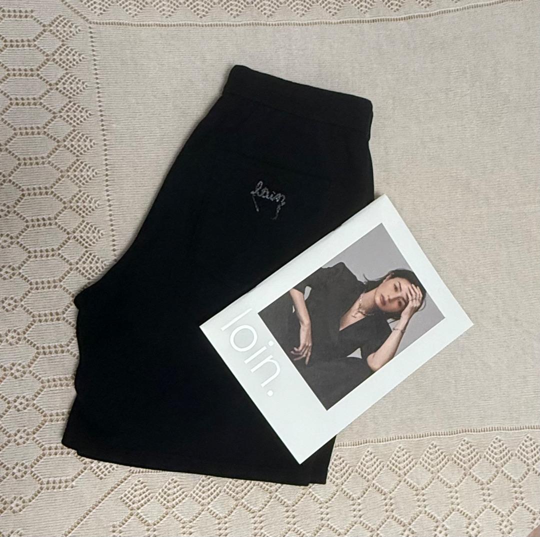 【yumi様】loin.新品cottonsweatpant ショートパンツ(黒)