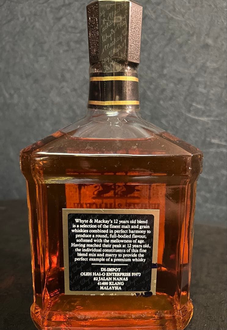 ウイスキー WHYTE & MACKAY 12 YEARS OLD 1L