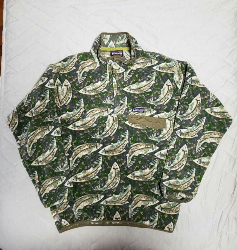 パタゴニア　PATAGONIA　シンチラ　スナップT　2017製　　　魚柄