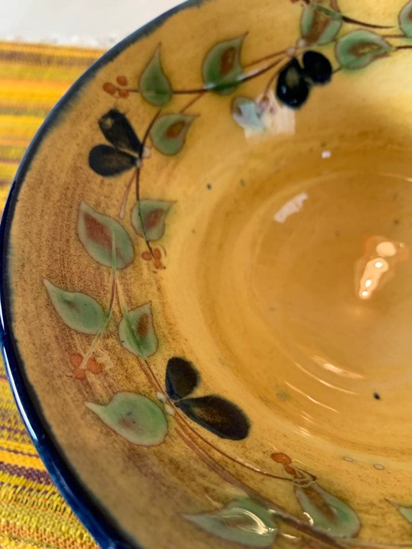 フランス製　プロバンスのビンテージの女性作家の素敵なオリーブ柄の小鉢2個セット！