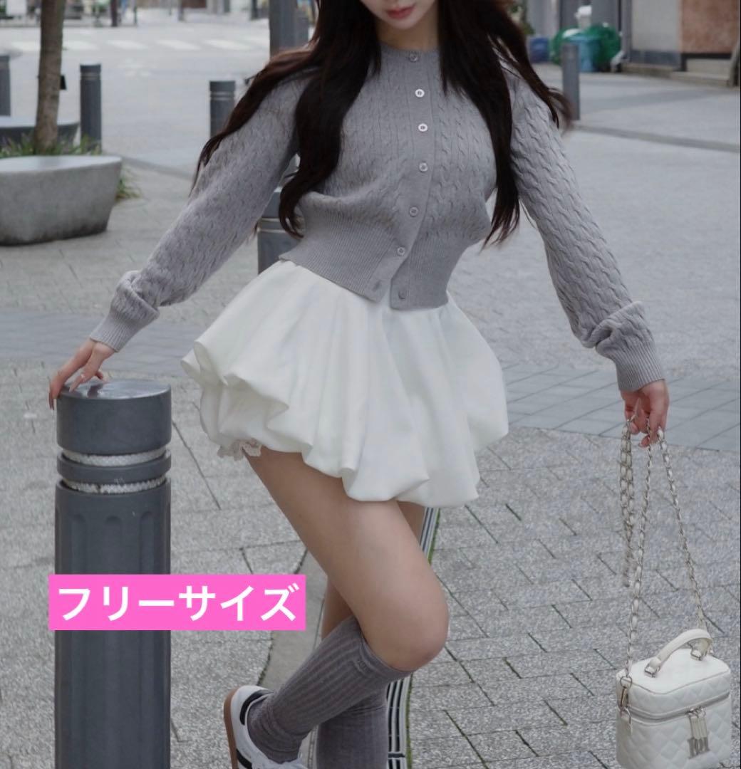 新品未使用 ダーリッチ Darich ボリュームバルーンミニスカート フリー