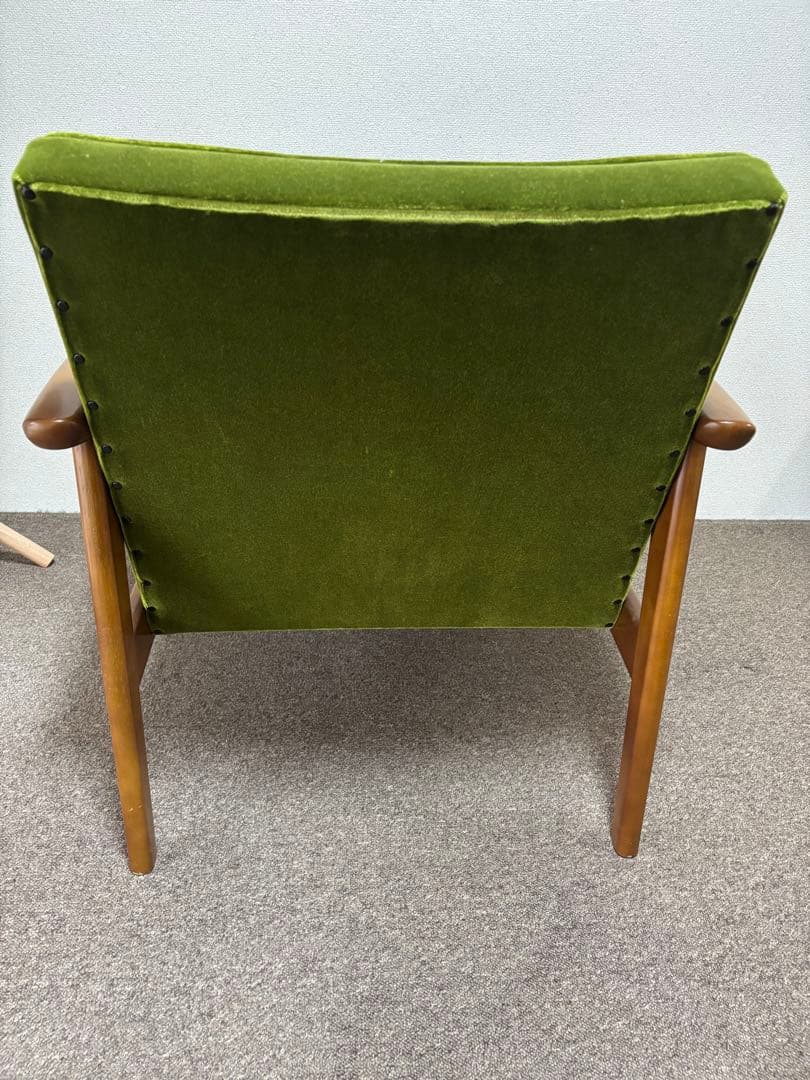 Karimoku カリモク 60 Kチェア モケットグリーン　1人用 椅子