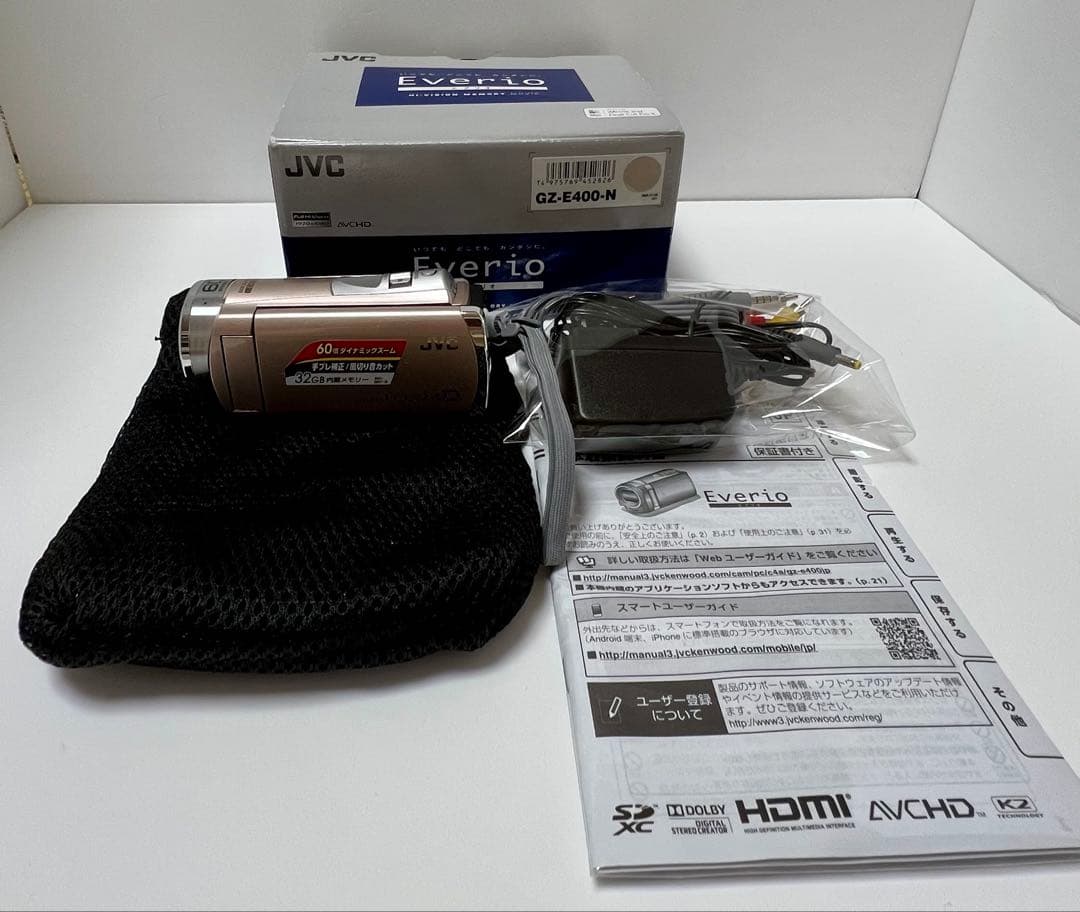 JVCケンウッド ビデオカメラ Everio GZ-E400-N ピンクゴールド