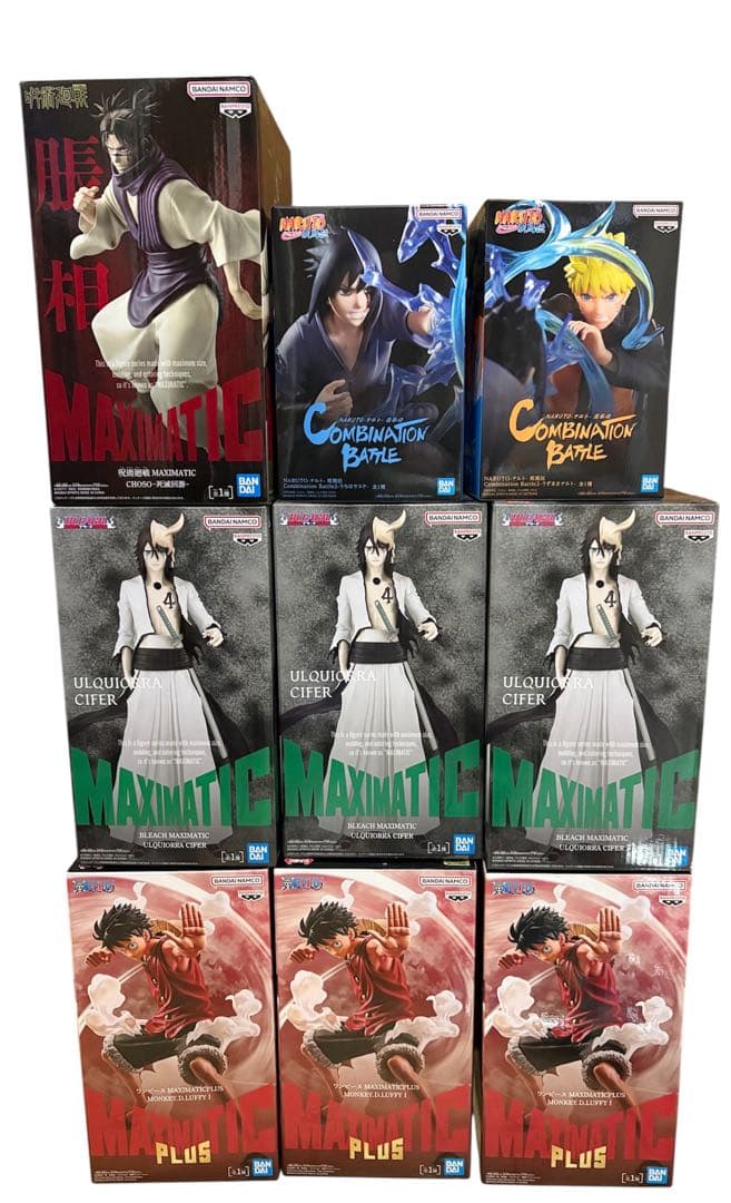 最新作　フィギュア　9点　NARUTO 呪術廻戦　ワンピース　BLEACH