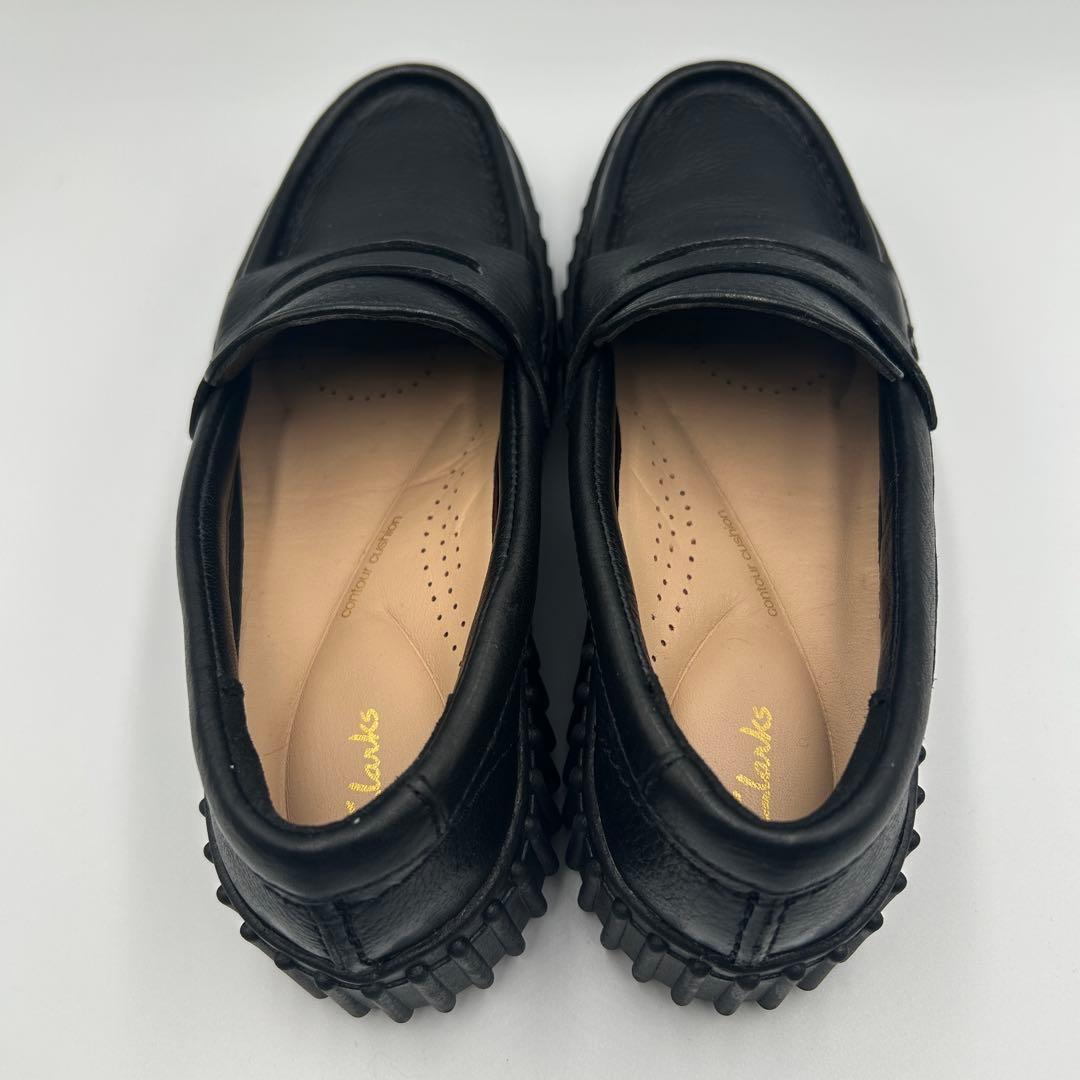 ☆極美品☆【Clarks】ローファー トーヒルペニー 厚底 ブラック 23cm