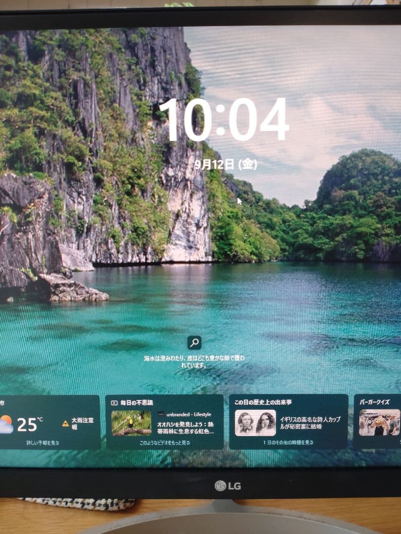 【中古】LG ディスプレイ・モニター＆ケーブル一式