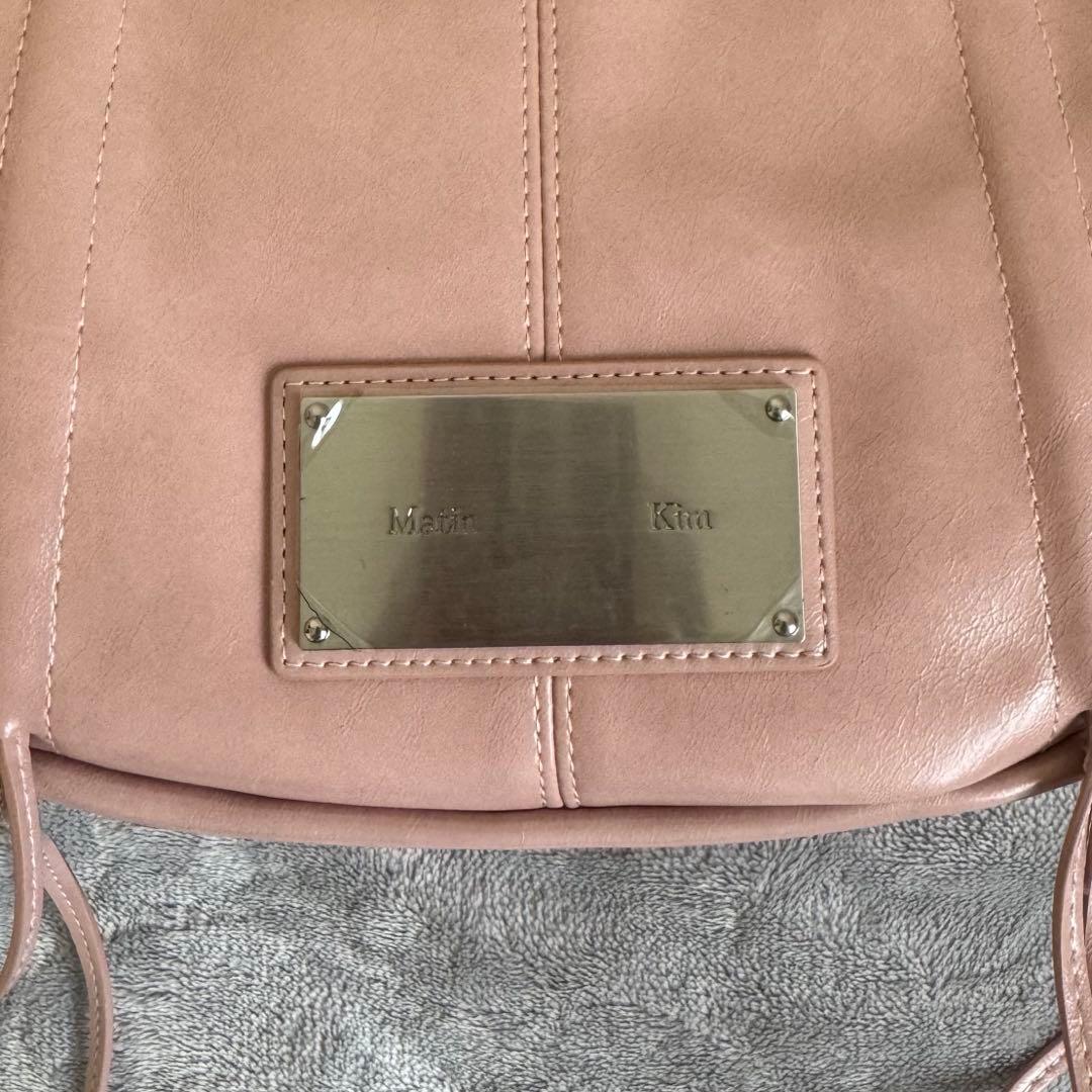 バッグ HALF SHIRRING RIBBON ROUND BAG IN PINK